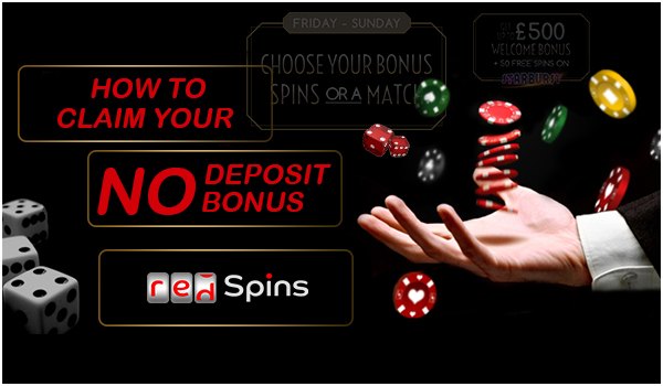 How to claim your No Deposit Bonus at Red Spins Casino
